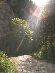 Wanderweg durch die Berge